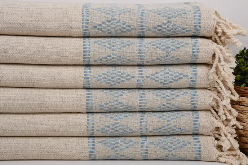 Personalized Kitchen Towel, Personalized Hand Towel, Bridal Shower Gifts, Summer Towel, 40x20 Linen Kilim Design Towel, Spa Towel, Wedding Favors - 2