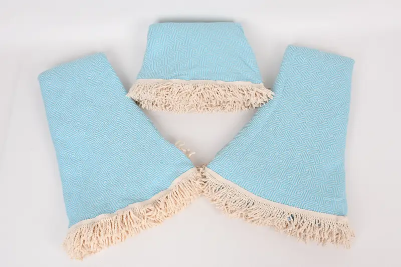 Personalized Turkish Beach Towel, Luxury towel, Spa Gift, Bachelor Gifts, 64x64 Cotton Round Diamond Towel, Bachelorette Towel, Turkish hand towel - 4