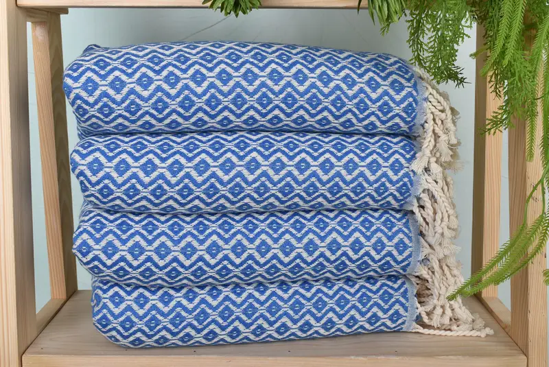 Turkish Towel USA, Unique Gift, Handwoven Turkish Towel, 70x40 Cotton Diamond Towel, Personalized Turkish Towel, Fouta towel, Custom Beach Towels - 1