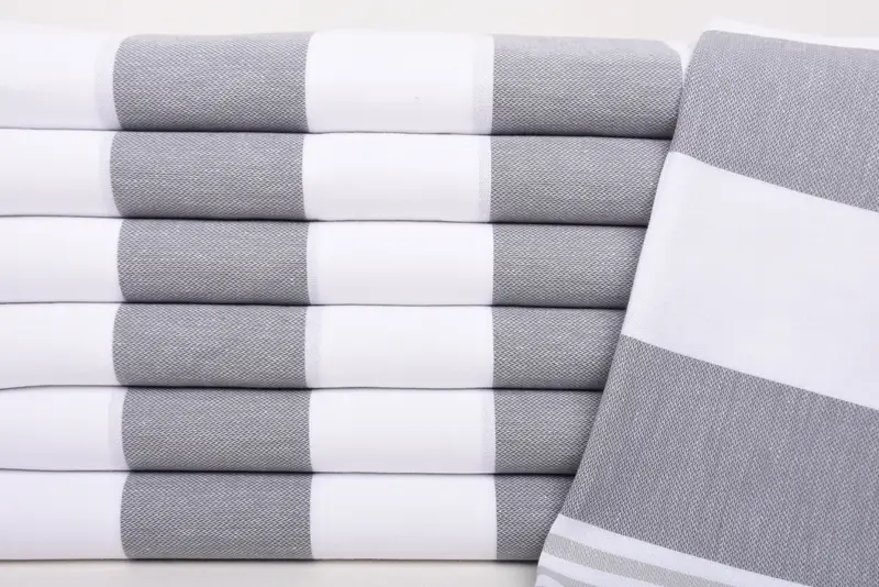 Turkish Tea Towel, Anniversary Gift For Her, Bridesmaid Towel, Holiday Towel, 40x24 Cotton Striped Towel, Personalized Dish Towel, Custom Hand Towel - 2