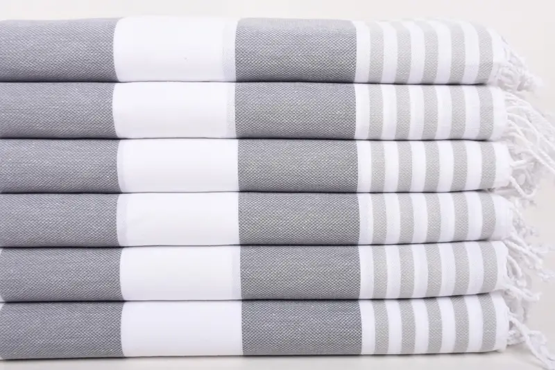 Turkish Tea Towel, Anniversary Gift For Her, Bridesmaid Towel, Holiday Towel, 40x24 Cotton Striped Towel, Personalized Dish Towel, Custom Hand Towel - 3