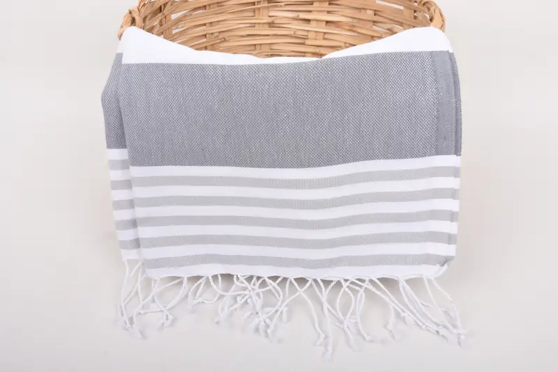 Turkish Tea Towel, Anniversary Gift For Her, Bridesmaid Towel, Holiday Towel, 40x24 Cotton Striped Towel, Personalized Dish Towel, Custom Hand Towel - 5