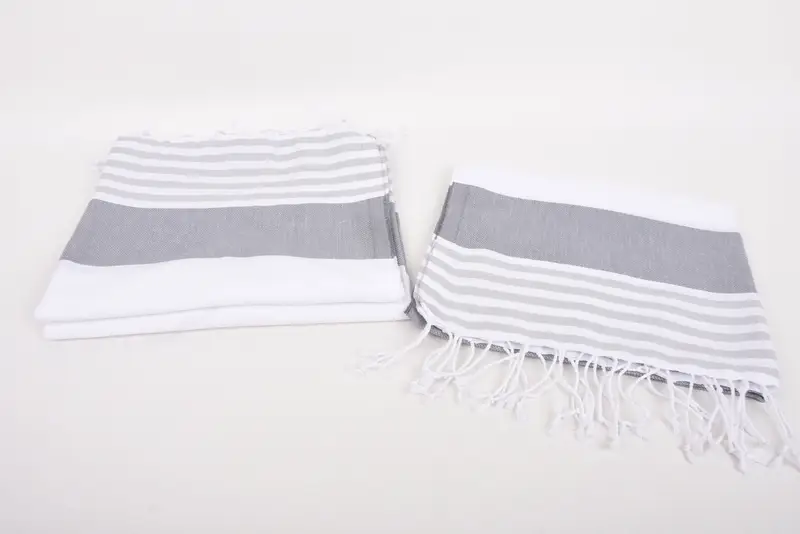 Turkish Tea Towel, Anniversary Gift For Her, Bridesmaid Towel, Holiday Towel, 40x24 Cotton Striped Towel, Personalized Dish Towel, Custom Hand Towel - 7
