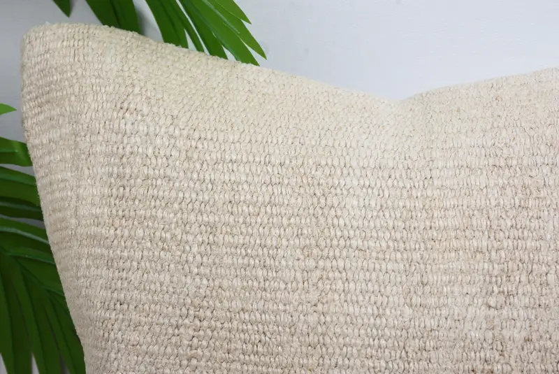Vintage Kilim Pillow, Kilim Pillow, Bed Pillow, Vintage Pillow Case, Pillow for Sofa, Natural Cushion, 14x14 White Cushion Cover, Pillow Sham - 2