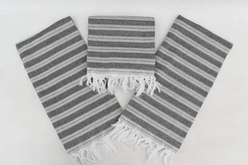Personalized Wedding Gift, Embroidered Towel, Turkish hand towel, 70x40 Cotton Striped Towel, Bachelorette Party Favor, Hammam Towel USA - 6