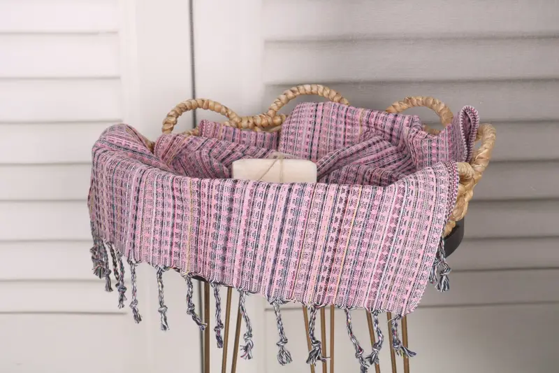 Düğün El Yapımı Hediye, Sevgililer Hediyesi, 38x18 Pamuk Geometrik Havlu, Kişiselleştirilmiş El Havlu, Hediye, Düğün iyilikleri, Monogrammed El Havlusu - 2