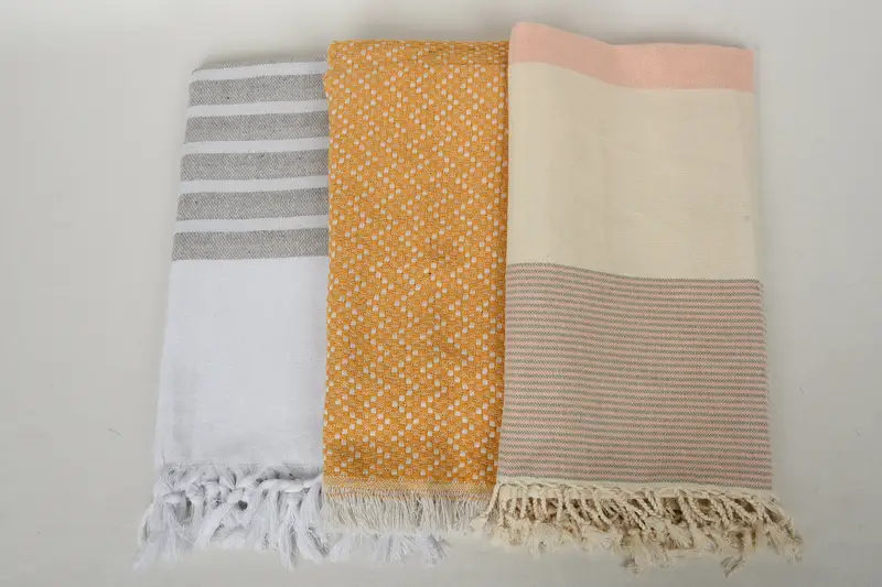Sand-Resistant Peshtemal, 70x40 Cotton Set of 10 Towel, Quick-dry towel, Wedding Gifts Towel, Gift Boxes Towel, Personalized Turkish Towel - 8