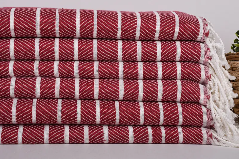 70x40 Bamboo Herringbone Towel, Anniversary Gift For Her, Peshtemal Towel, Personalized Bridesmaid Gift, Best Friend Gift, Housewarming Gift - 2