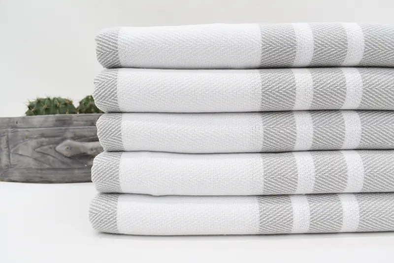 Turkish bath towel, Handwoven Turkish Towel, Maid Of Honor Gift, Organic Towel, 70x40 Cotton Herringbone Towel, Bachelorette Gifts, Best Friend Gift - 3