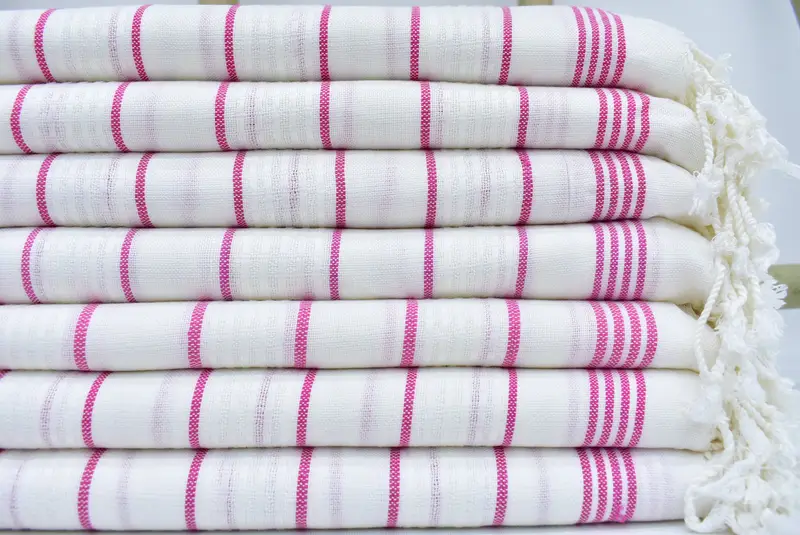 Bridesmaid Gift Towel, Valentines Day Gift Idea, Soft towel, Personalized Bridesmaid Beach Towel, 70x40 Cotton Striped Towel, Organic Turkish towel - 1