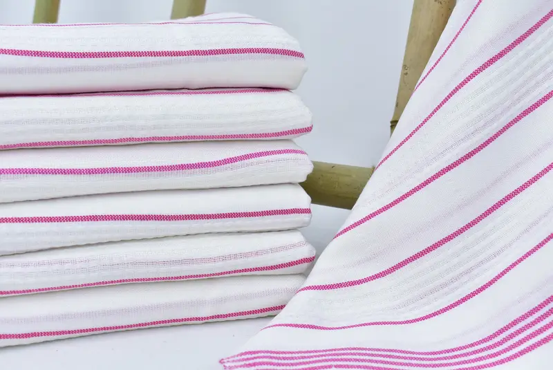 Bridesmaid Gift Towel, Valentines Day Gift Idea, Soft towel, Personalized Bridesmaid Beach Towel, 70x40 Cotton Striped Towel, Organic Turkish towel - 2