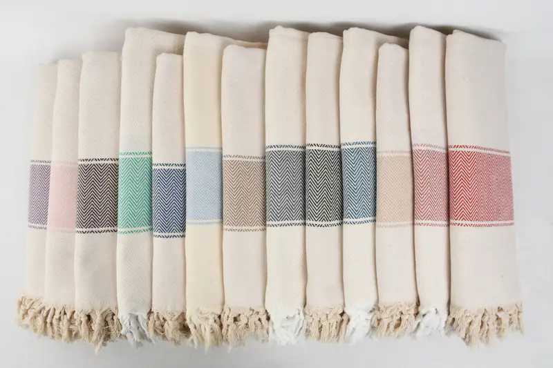 Miami Bachelorette Party Favors, Absorbent towel, Personalized Gift, Wedding Day Gift For Bride, 70x36 Cotton Herringbone Towel, Bridesmaid Gift - 2