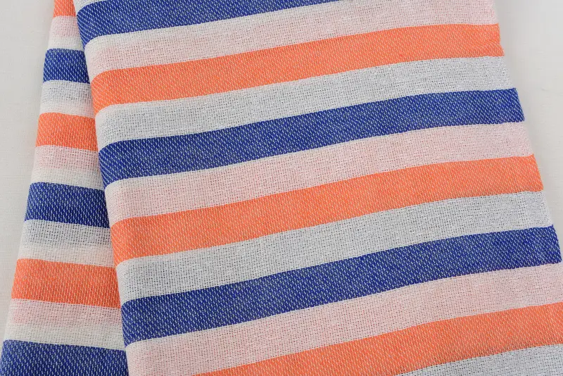 Organic Turkish towel, Beach Theme Wedding Gift, Lightweight Turkish towel, Bridal Shower Favors, 70x40 Cotton Striped Towel, Halloween Gifts - 4
