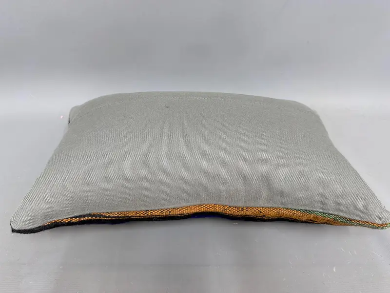 Pillow Case, Kilim Cushion Sham, Meditation Cushion, Pillow for Couch, 12x20 Green Cushion Cover, Sofa Pillow Sham, Kilim Pillow Cover, Bed Cushion - 7