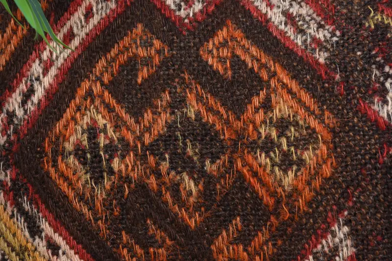 Interior Designer Pillow, 16x24 Brown Pillow Case, Throw Kilim Pillow, Pillow Case, Boho Pillow Sham Cover, Wool Kilim Pillow Cushion Case - 3
