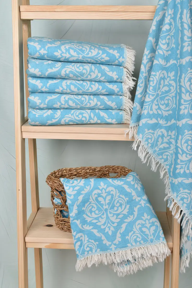 Absorbent Turkish towel, Embroidery Towels, Bachelorette Party Decorations, Beach Towel Bulk, Personalized Wedding Gift, 68x36 Cotton Baroque Towel - 4