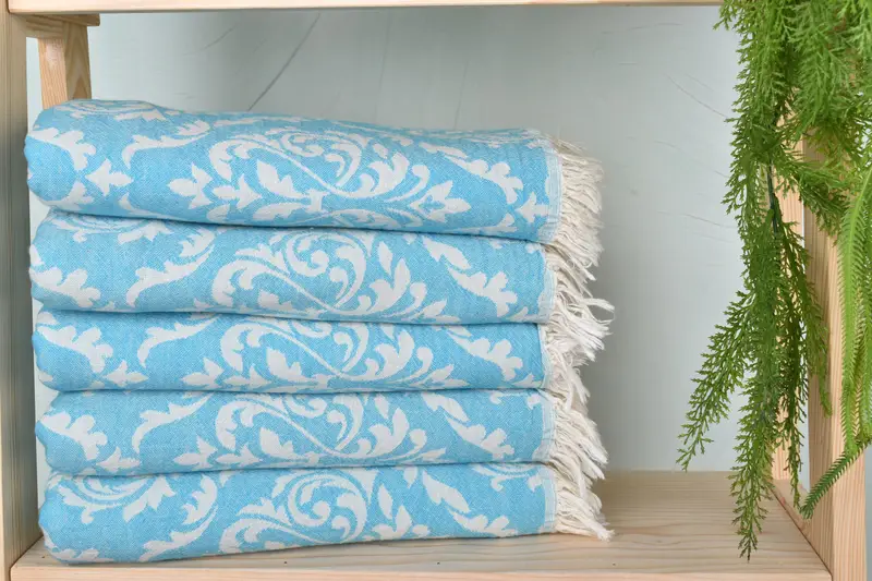 Absorbent Turkish towel, Embroidery Towels, Bachelorette Party Decorations, Beach Towel Bulk, Personalized Wedding Gift, 68x36 Cotton Baroque Towel - 3