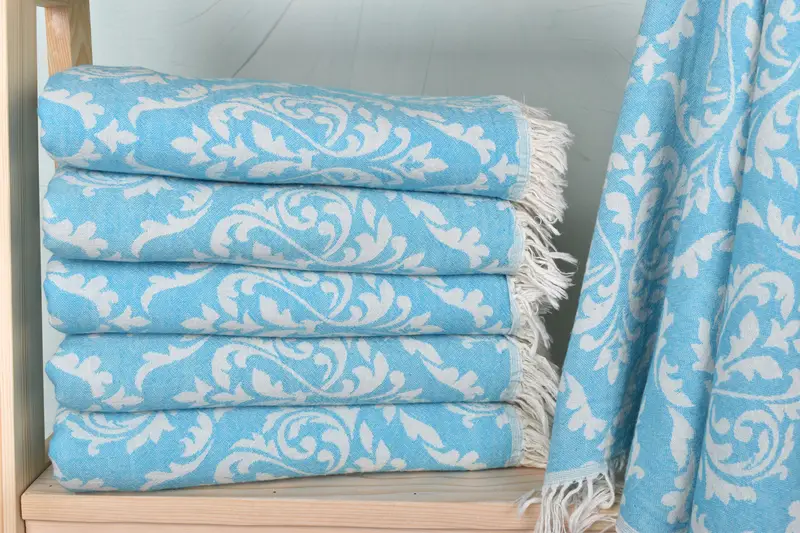 Absorbent Turkish towel, Embroidery Towels, Bachelorette Party Decorations, Beach Towel Bulk, Personalized Wedding Gift, 68x36 Cotton Baroque Towel - 2