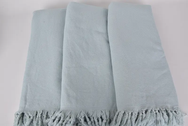 Bachelorette Party Favors, Christmas Tablecloth, Custom Blanket, 88x70 Cotton Stonewashed Chevron Towel, Bridal Shower Gift, Memorial Gift - 8