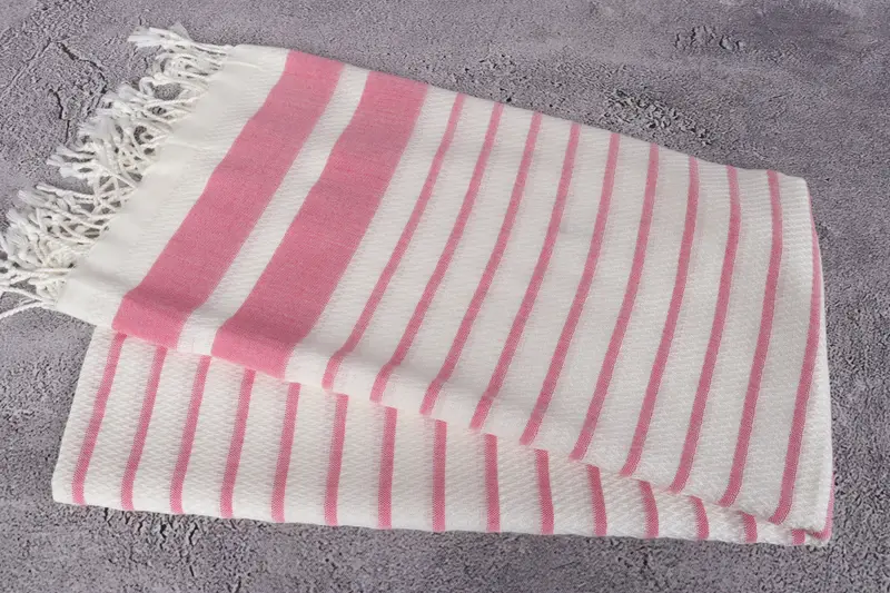 Welcome Wedding Gift, Custom Towel, Gym Towel, Turkish towel, Bachelorette Party Favors, 70x40 Cotton Striped Towel, Embroidered Beach Towel - 6