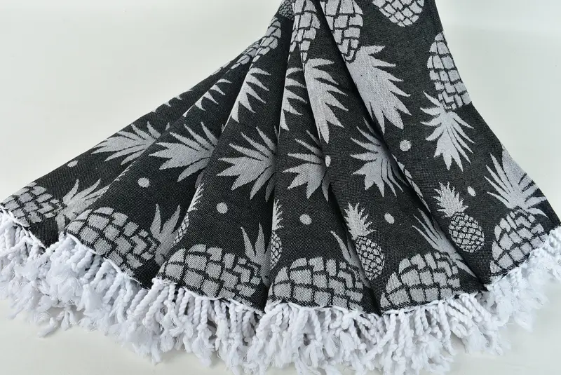 Summer Gift, Bachelorette Party Gifts Bridesmaids, Pool Towels, Spa Towel, Customized Towels, Bridesmaid Gifts, 70x36 Cotton Pineapple Design Towel - 6