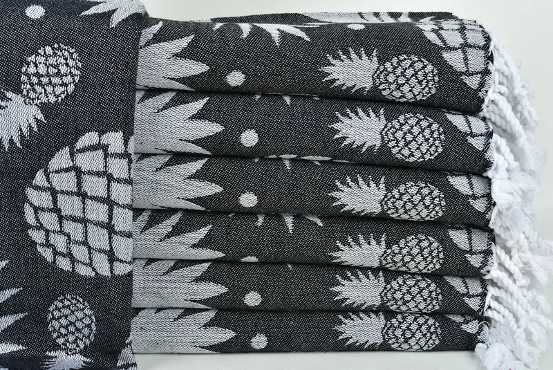 Summer Gift, Bachelorette Party Gifts Bridesmaids, Pool Towels, Spa Towel, Customized Towels, Bridesmaid Gifts, 70x36 Cotton Pineapple Design Towel - 3
