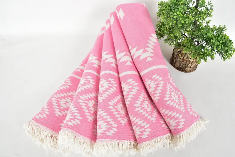 Scarf Towel, 70x36 Cotton Kilim Towel, Best Beach Towel, Personalized Bridesmaid Beach Towel, Turkish Towel Beach, Home Decor Gifts, Christmas Gift - 4