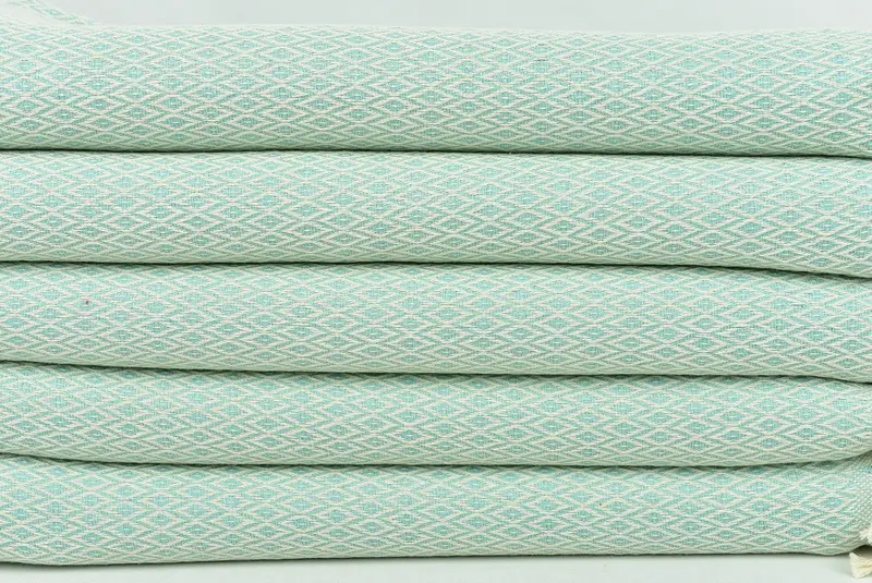 Absorbent Turkish towel, Wedding Gifts Towel, Friends Beach Towel, 70x40 Cotton Diamond Towel, Housewarming Gift, Valentines Day Gift, Guest Towel - 2