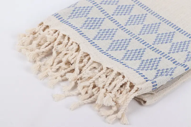 Embroidered Turkish Towel, Christmas Gift, 70x36 Linen Kilim Design Towel, Bridesmaid Towel, Bridesmaid Gift, Turkish towel, Turkish bath towel - 7