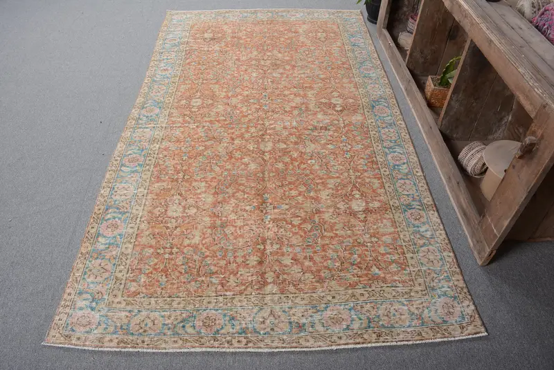 Alfombra camuflaje naranja y azul, 135x240 cm Vibrant Decor