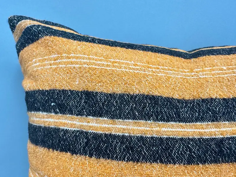 Kilim Rug Pillow Sham, Retro Pillow Cover, 20x20 Orange Cushion, Pillow for Couch, Boho Pillow, Throw Kilim Pillow, Pillow Cover - 5