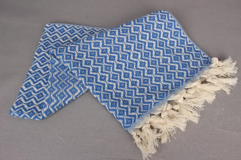 Organic Towel, Custom Hand Towel, Handmade Gift, Monogrammed Hand Towel, 36x18 Cotton Diamond Towel, Bridesmaid Gifts, Bridal Shower Favors - 5