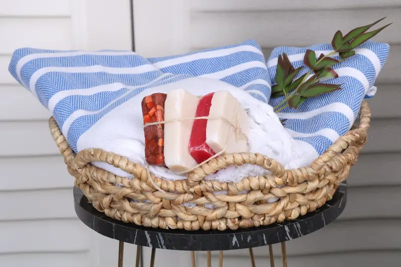 70x40 Cotton Herringbone Towel, Handwoven Turkish Towel, Bachelorette Party Favors Beach, Lightweight towel, Peshtemal Towel, Wedding Gifts Towel - 5