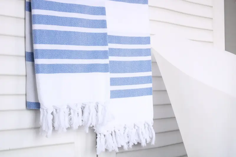 70x40 Cotton Herringbone Towel, Handwoven Turkish Towel, Bachelorette Party Favors Beach, Lightweight towel, Peshtemal Towel, Wedding Gifts Towel - 8