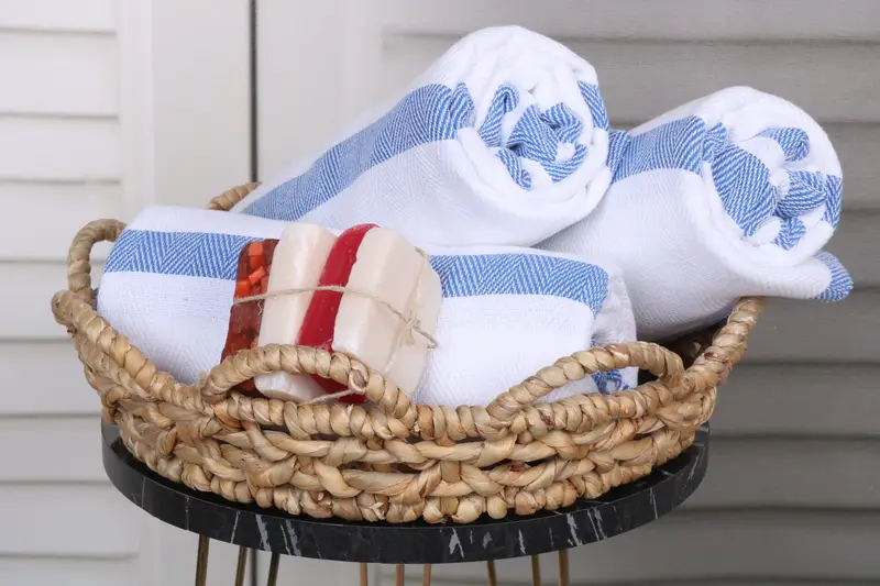 70x40 Cotton Herringbone Towel, Handwoven Turkish Towel, Bachelorette Party Favors Beach, Lightweight towel, Peshtemal Towel, Wedding Gifts Towel - 4
