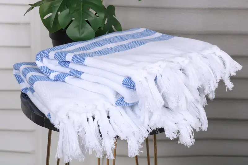 70x40 Cotton Herringbone Towel, Handwoven Turkish Towel, Bachelorette Party Favors Beach, Lightweight towel, Peshtemal Towel, Wedding Gifts Towel - 3