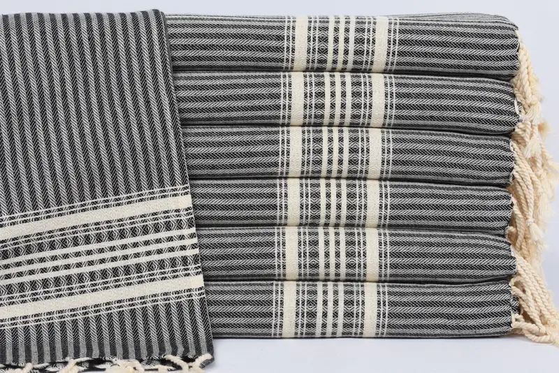 Turkish Hand Towel, Best Friend Wedding Gift, Monogram Hand Towel, Custom Name Towel, Bathroom Towels, Custom Gifts, 40x18 Cotton Striped Towel - 1