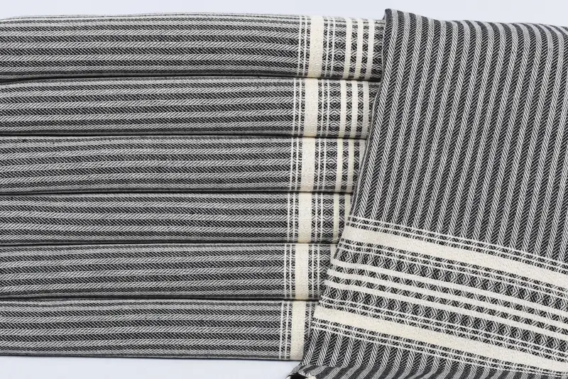 Turkish Hand Towel, Best Friend Wedding Gift, Monogram Hand Towel, Custom Name Towel, Bathroom Towels, Custom Gifts, 40x18 Cotton Striped Towel - 2