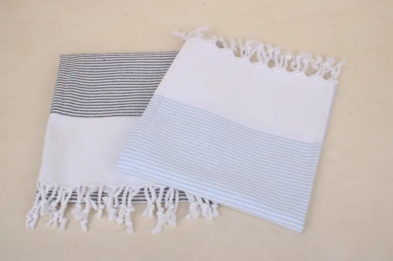 40x18 Cotton Striped Towel, Custom Hand Towel, Towel With Name, Personalized Gift For Her, Gifts For Him, Turkish Tea Towel, Kitchen Towel - 4
