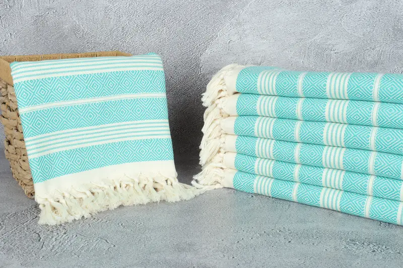 Spa Towel, Luxury Turkish Bath Towel, Valentines Gift, 70x38 Cotton Diamond Towel, Handmade Gift, Beach Towel Gift, Beach Towel Bulk, Organic Towel - 3