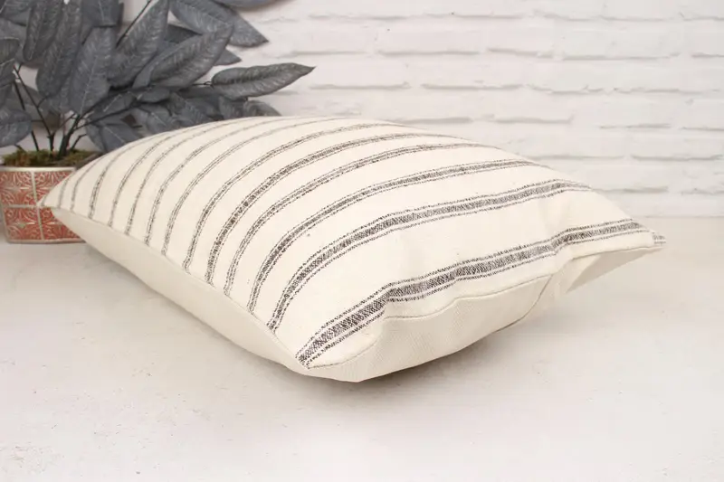 16x24 White Pillow Sham, Vintage Kilim Throw Pillow, Pillow Sham, Decorative Throw Pillow Cover, Turkish Kilim Pillow, Ethnical Kilim Rug Pillow - 6