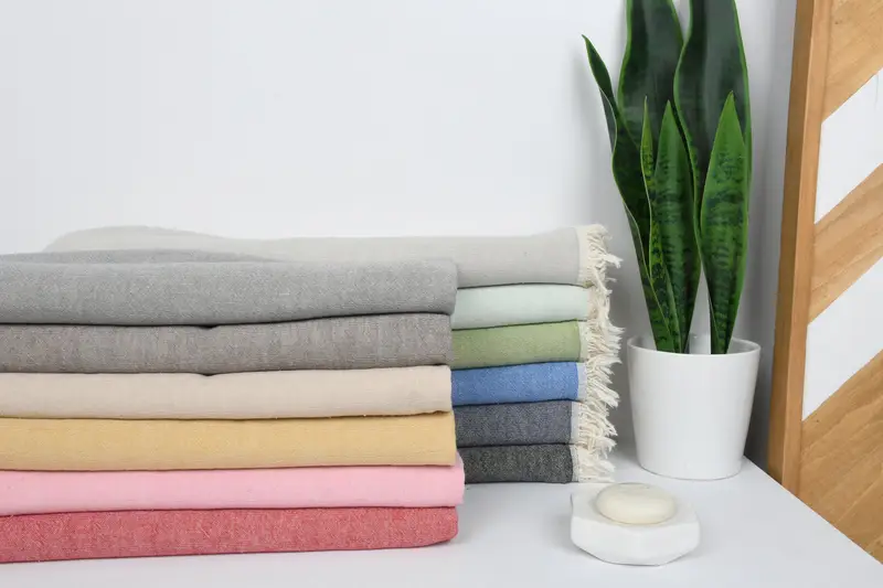 Cotton Tea Towel Personalized Gift Turkish Hand Towel Solid, 40x24 or 60x100 cm