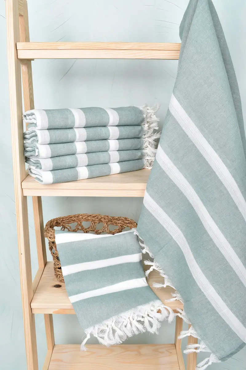 Girl Trip Party Favor, 70x40 Cotton Striped Towel, Monogrammed Beach Towel, Decorative Towel, Bachelorette Party Favors, Summer Gift, Home Gift - 3
