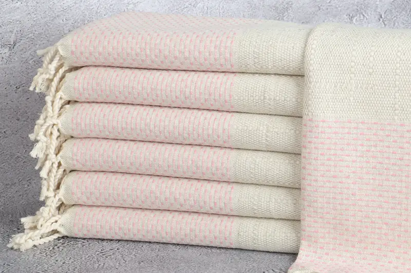 Summer Towel, Turkish Tea Towel, Girl Trip Party Favor, Bachelor Gifts, 40x20 Cotton Polka Dot Towel, Turkish Towel Hand Towel, Personalized Gift - 1
