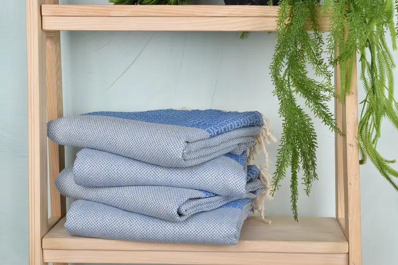 Custom Turkish Towel, Summer Gift, Embroidered Beach Towel, Wedding Shower Gift, Absorbent Turkish towel, Gift For Him, 70x36 Cotton Striped Towel - 7