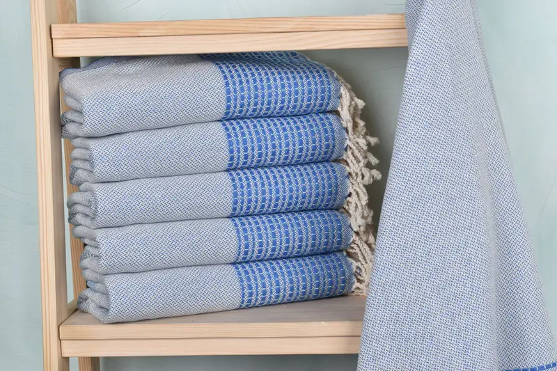 Custom Turkish Towel, Summer Gift, Embroidered Beach Towel, Wedding Shower Gift, Absorbent Turkish towel, Gift For Him, 70x36 Cotton Striped Towel - 2