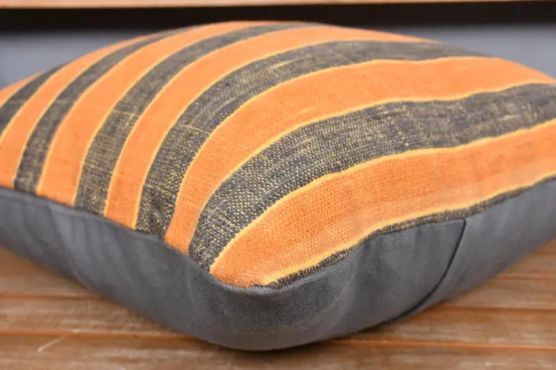 20x20 Orange Pillow, Turkish Pillow, Vintage Throw Pillow Cover, Cushion Cover, Pillow for Couch, Couch Pillow Cover, Boho Pillow Sham Cover - 3