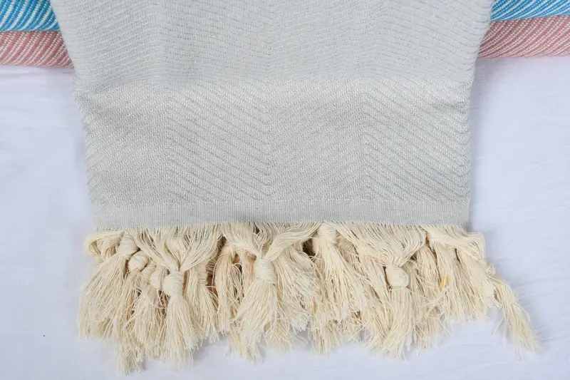 Christmas Favors, Gift For The Home Decor, 84x68 Cotton Zig zag Towel, Bridesmaid Gifts, Boho Throw Blankets, Bachelorette Party Favors - 2