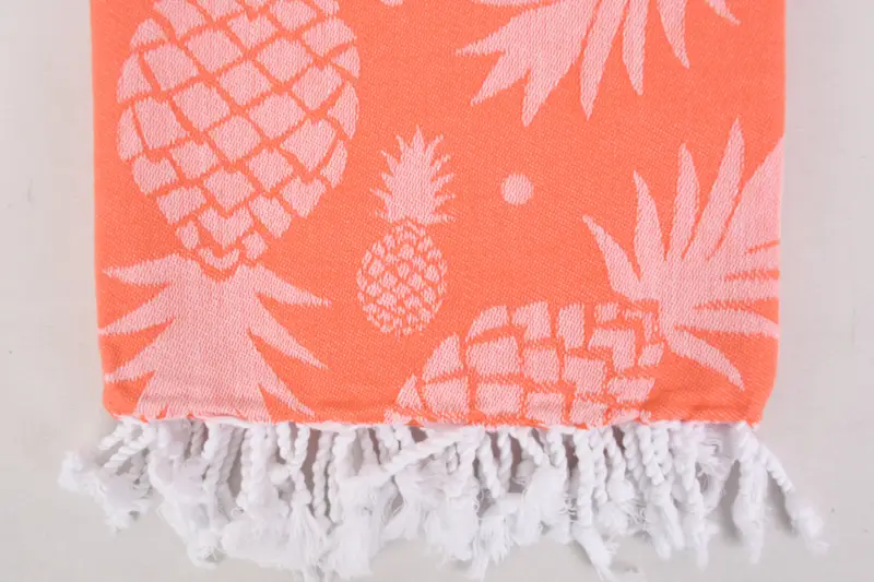 Turkish Towel Beach, Boyfriend Christmas Gift, 70x36 Cotton Pineapple Design Towel, Sand-Resistant Peshtemal, Turkish beach towel, Beach Towel Gift - 4