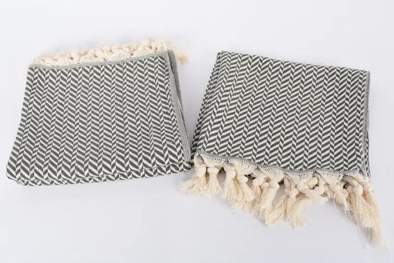 Bridesmaid Gifts, Turkish Towel Hand Towel, Personalized Hand Towel, 36x18 Cotton Chevron Towel, Monogrammed Turkish Towel, Bathroom Hand Towel - 7